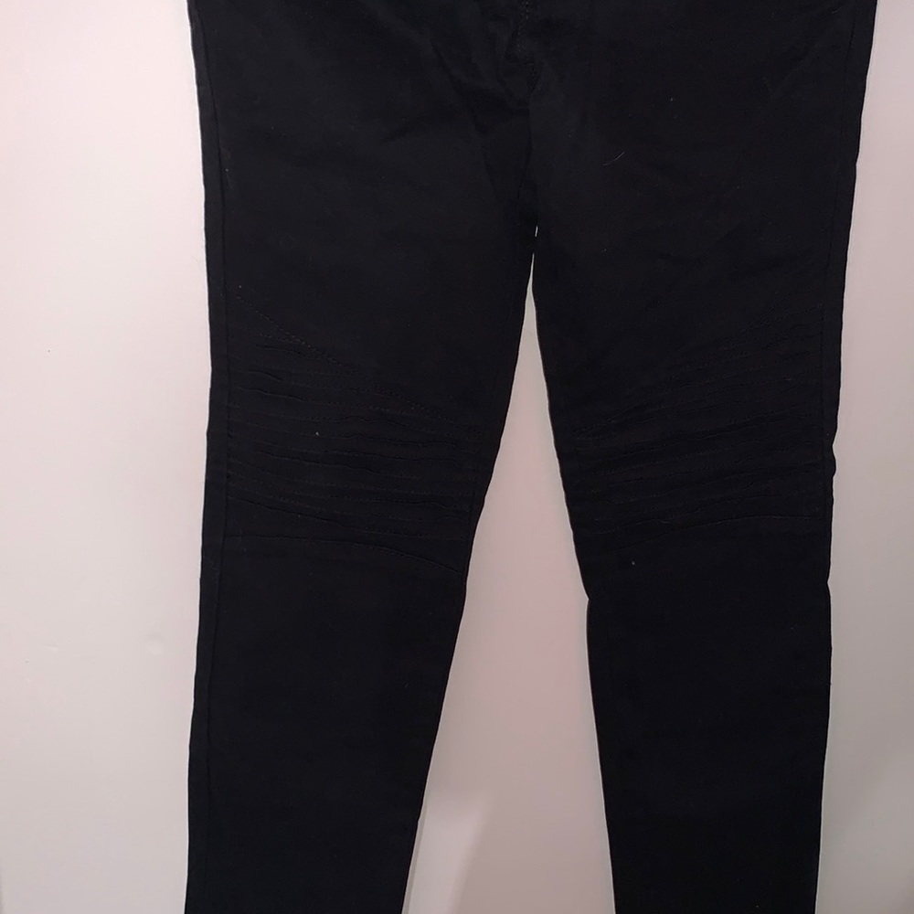 Girls forever21 black ribbed jeans